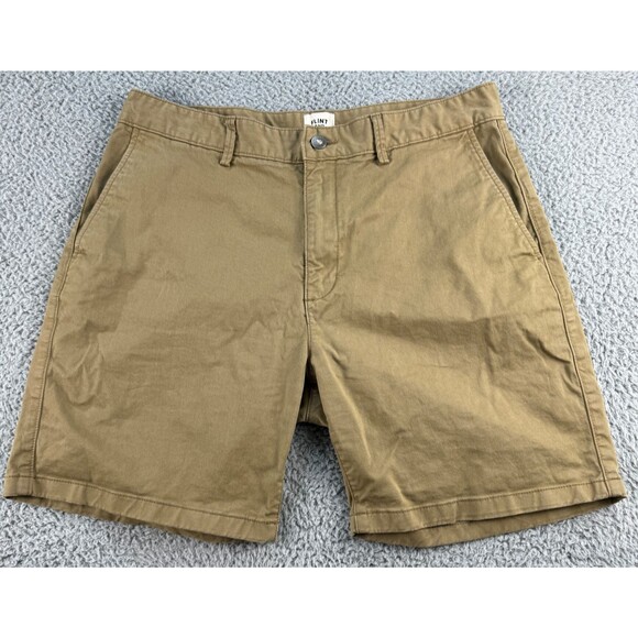 Flint and Tinder Shorts Mens 33 Tan 365 Stretch Twill Chino Short 9" Huckberry - Picture 1 of 12
